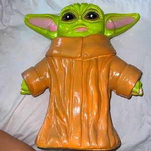 Hand crafted Baby Yoda coin bank